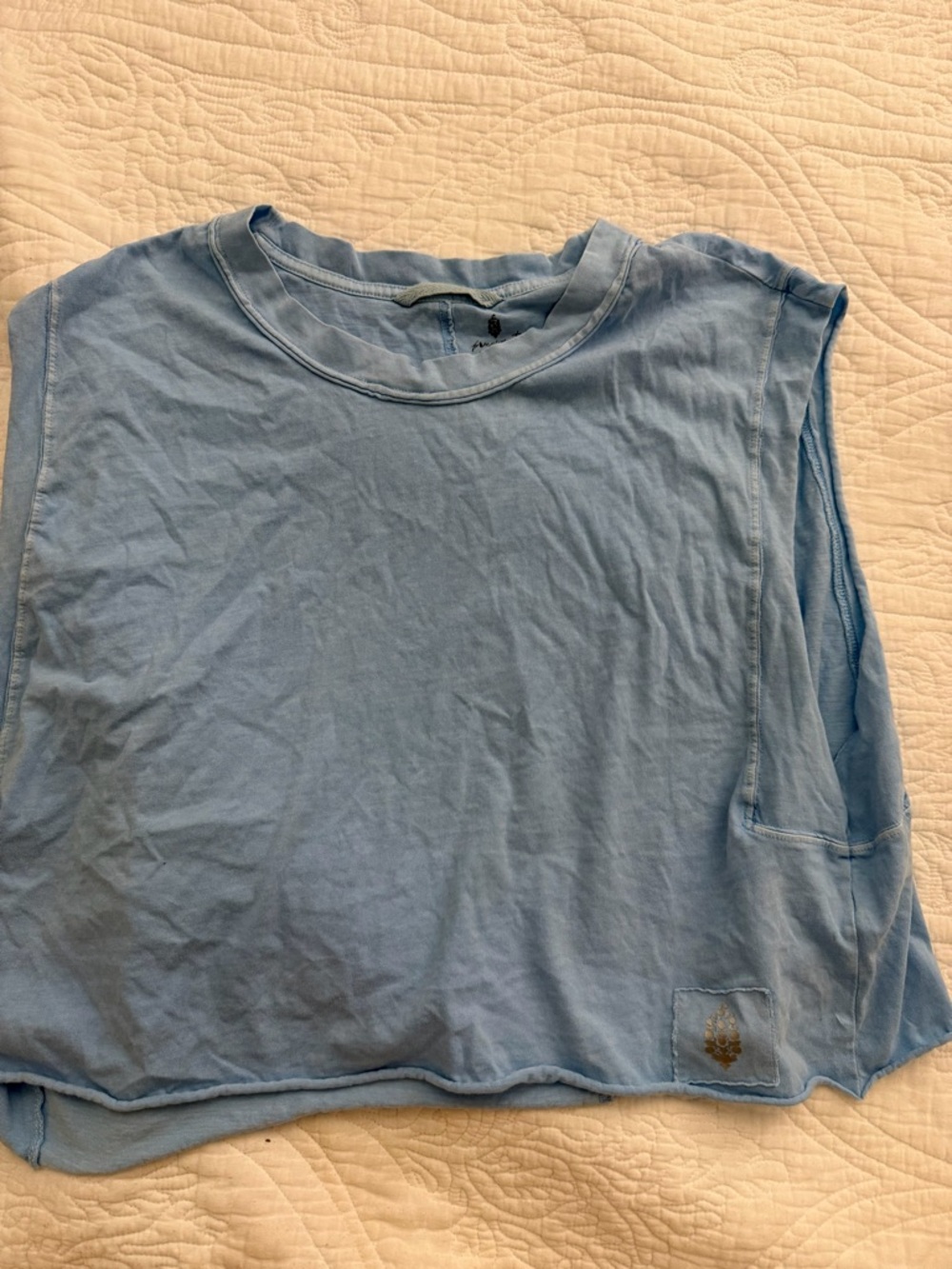 FP Movement by Free People Light Blue Muscle Tee